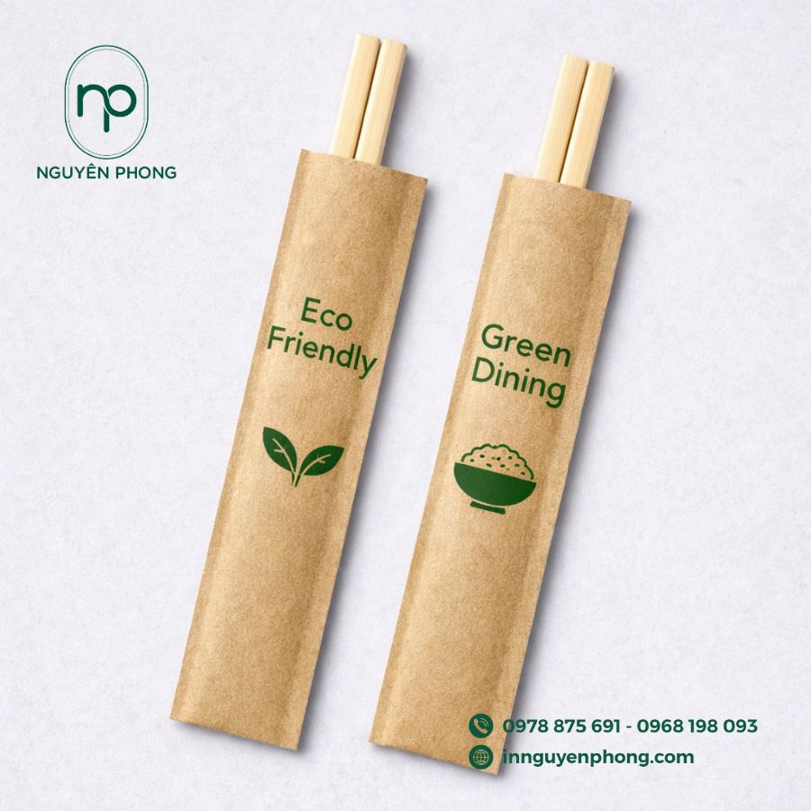 Mẫu bao đũa đồng bộ với menu