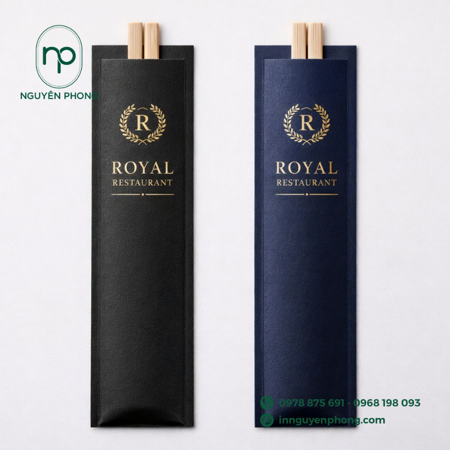 Mẫu bao đũa đồng bộ với menu