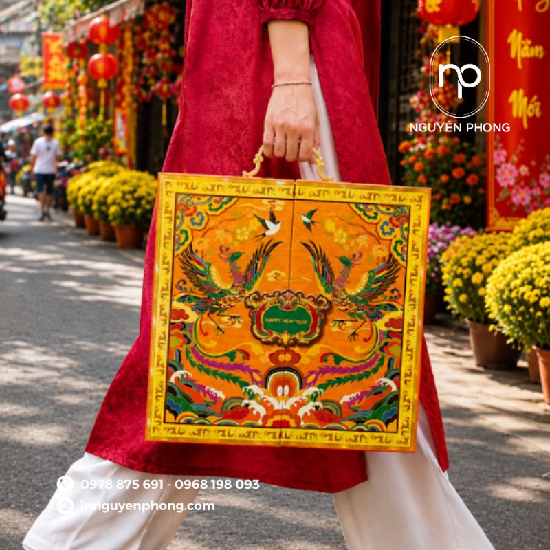 Hộp bánh trung thu sang trọng tôn vinh giá trị truyền thống