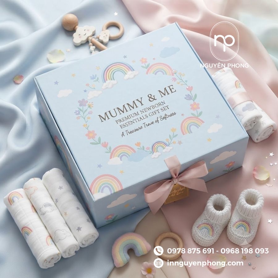 In Hộp Giấy Đựng Đồ Sơ Sinh Giá Rẻ 