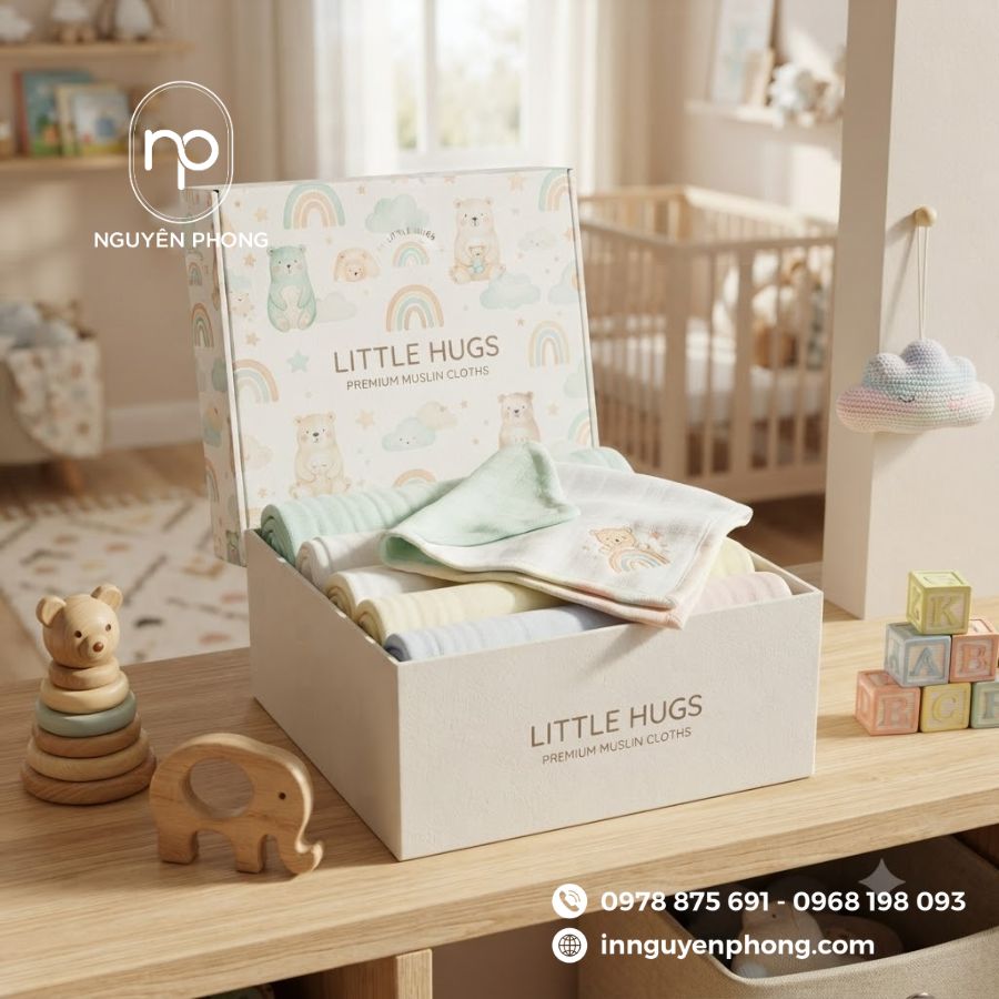 In Hộp Giấy Đựng Đồ Sơ Sinh Giá Rẻ 