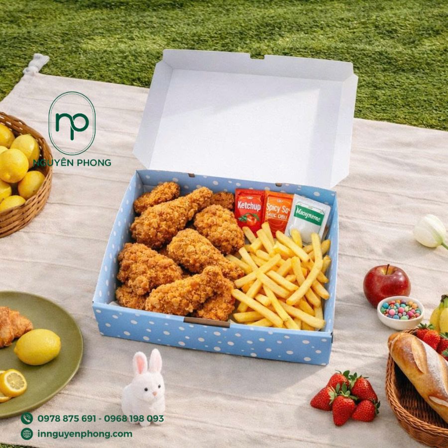 Mẫu hộp đựng gà rán 