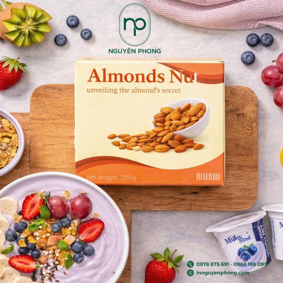 Thiết hộp cứng cao cấp đựng hạnh nhân