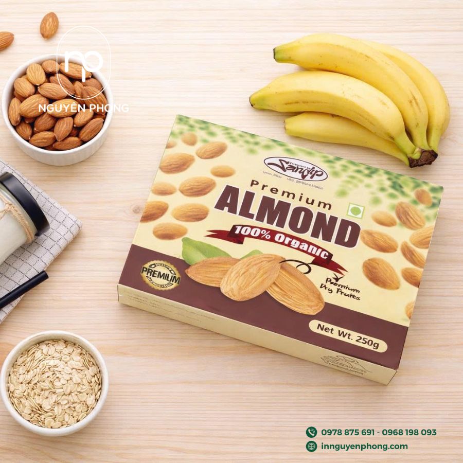 Thiết hộp cứng cao cấp đựng hạnh nhân