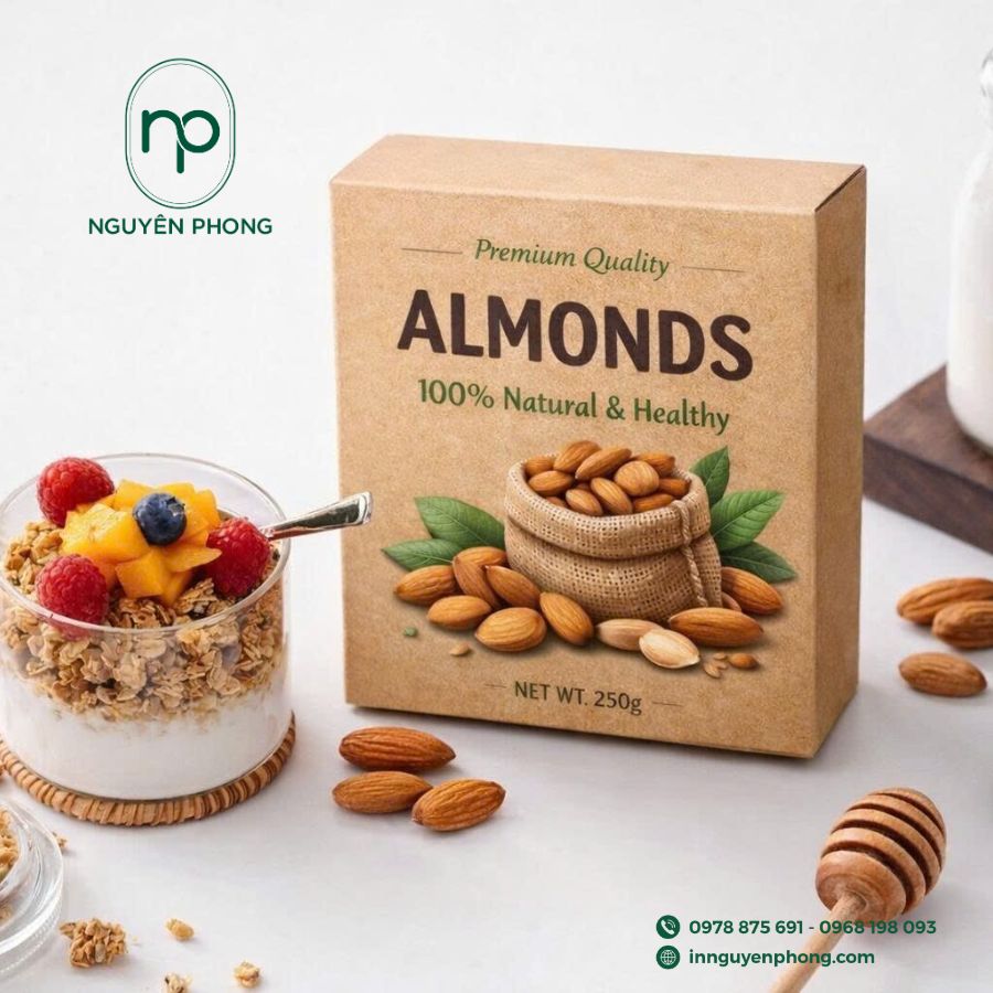 Thiết hộp cứng cao cấp đựng hạnh nhân