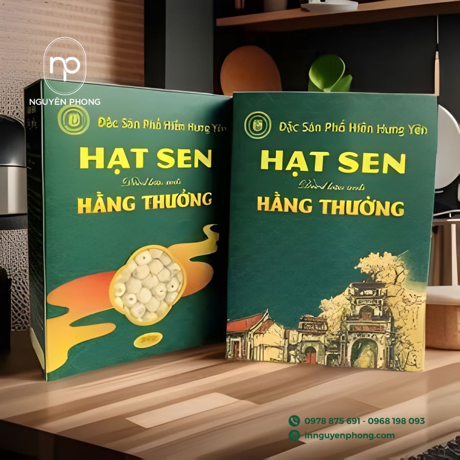 Mẫu hộp giấy đựng hạt sen sấy