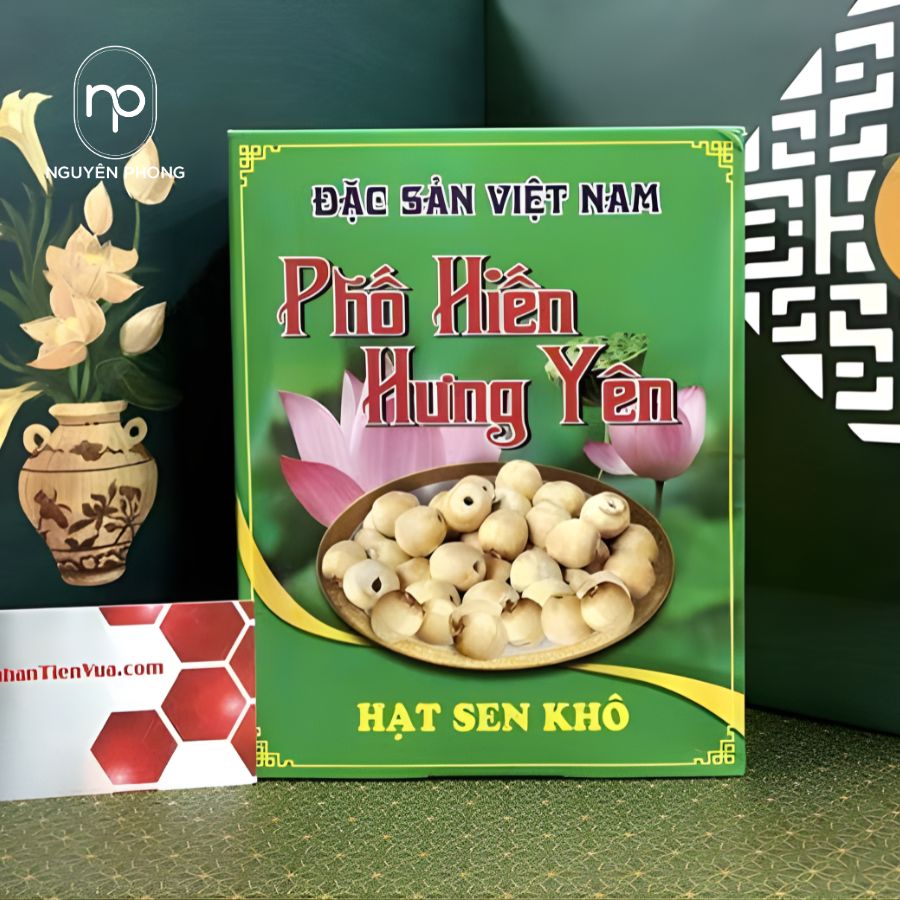 Mẫu hộp giấy đựng hạt sen sấy