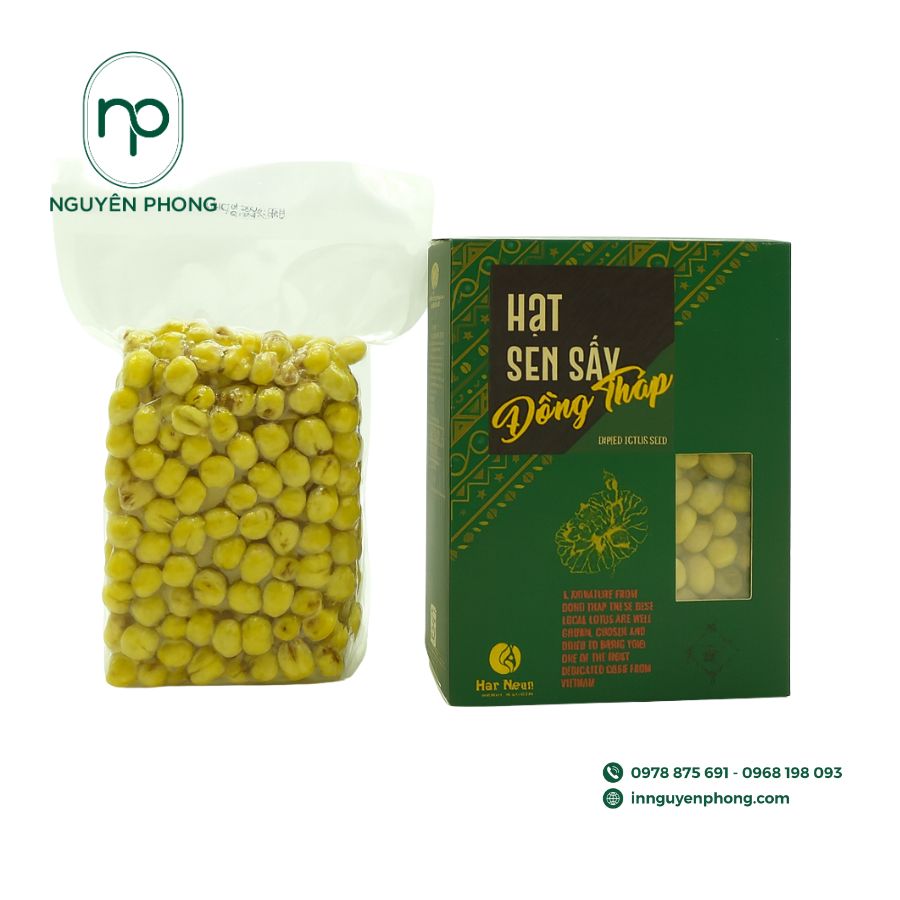  In hộp giấy đựng hạt sen sấy khô