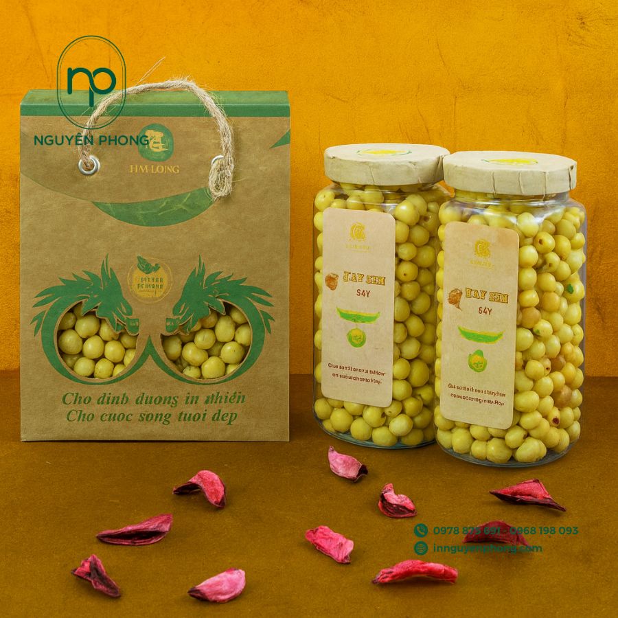  In hộp giấy đựng hạt sen sấy khô