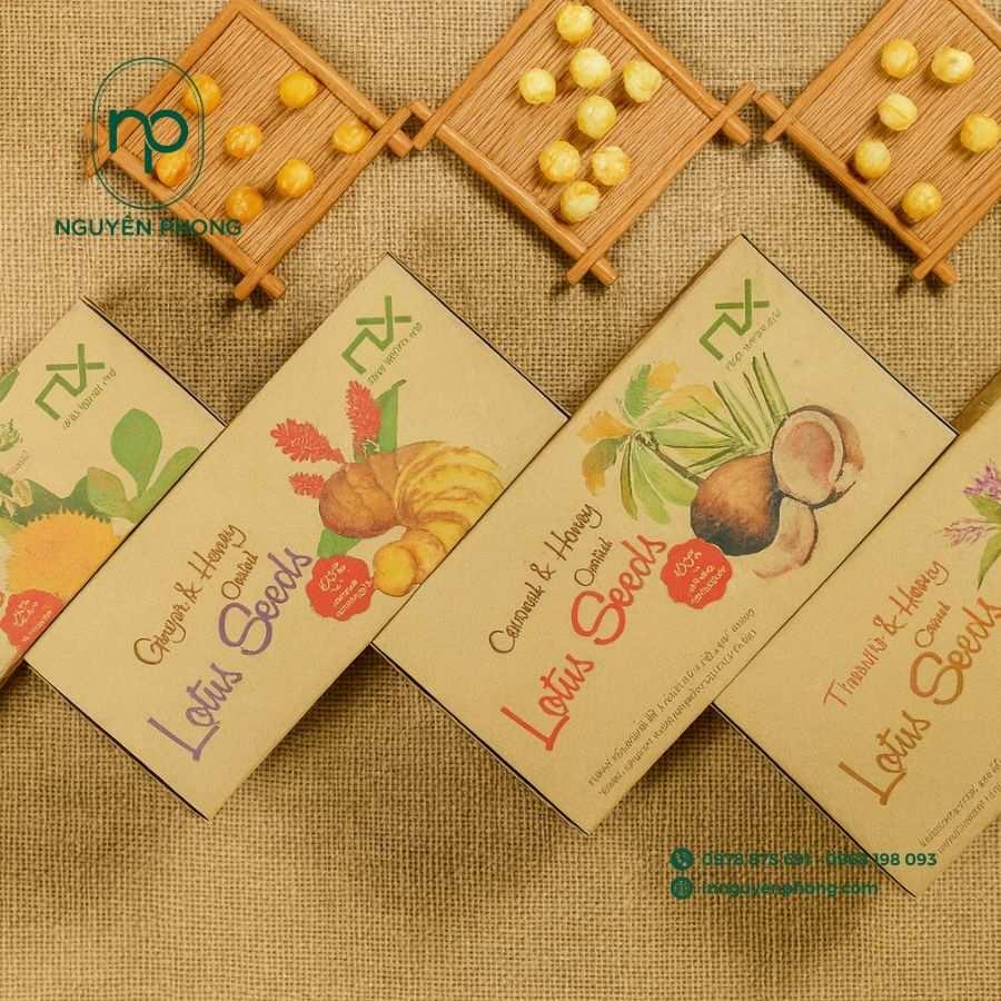  In hộp giấy đựng hạt sen sấy khô
