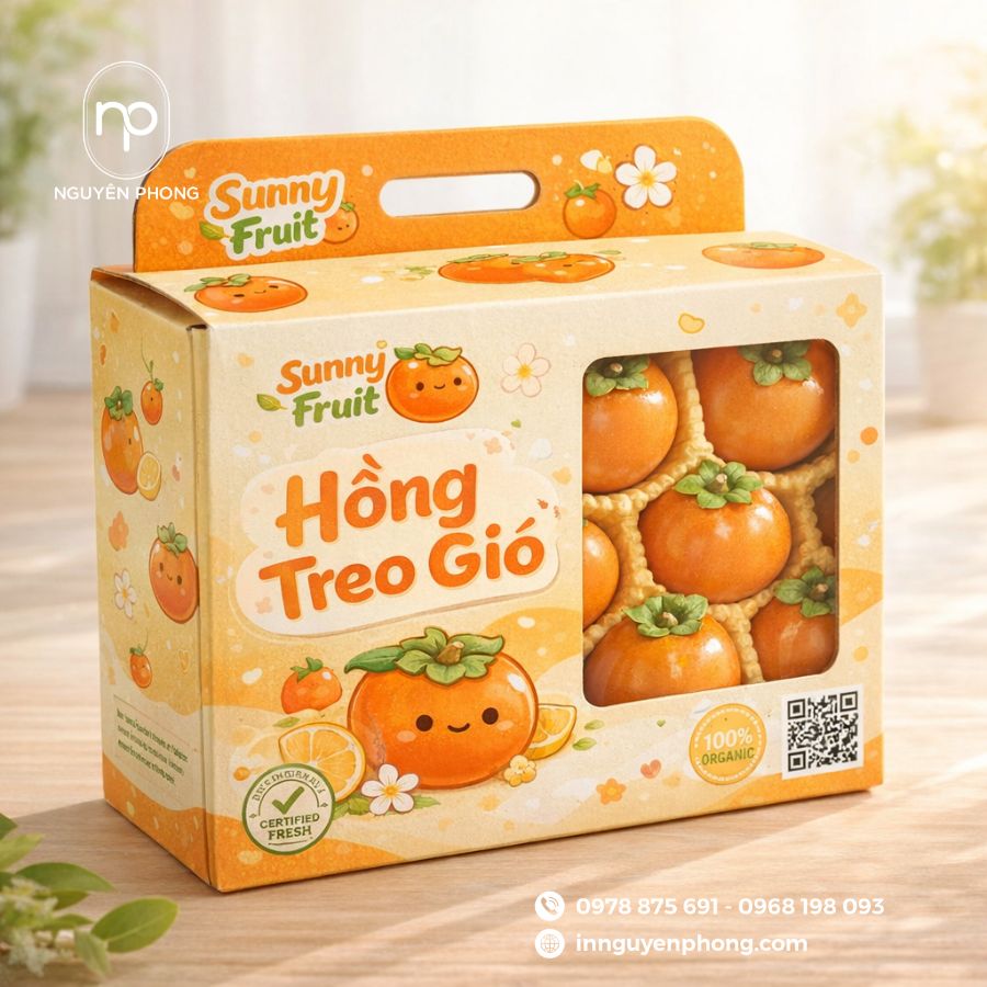 Mẫu in hộp đựng hồng sấy sang trọng ấn tượng