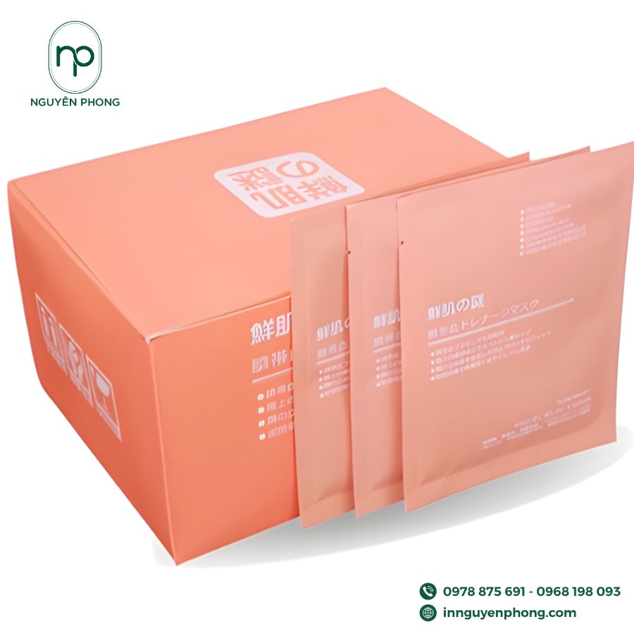 In hộp giấy đựng mặt nạ đẹp