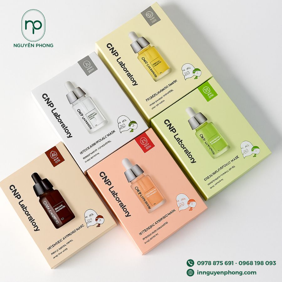 In hộp giấy đựng mặt nạ đẹp
