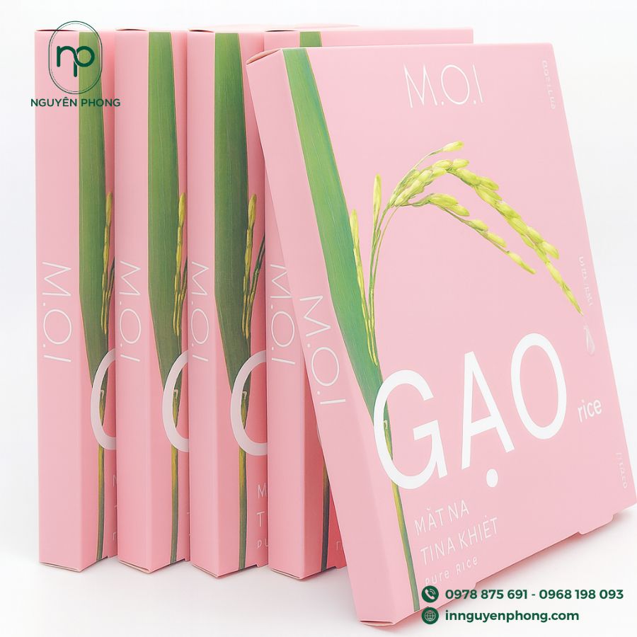 In hộp giấy đựng mặt nạ đẹp