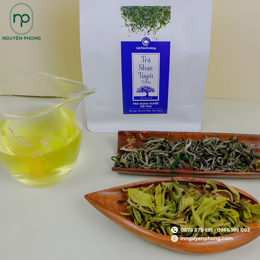 In Tem Dán Đẹp Cho Trà Xanh