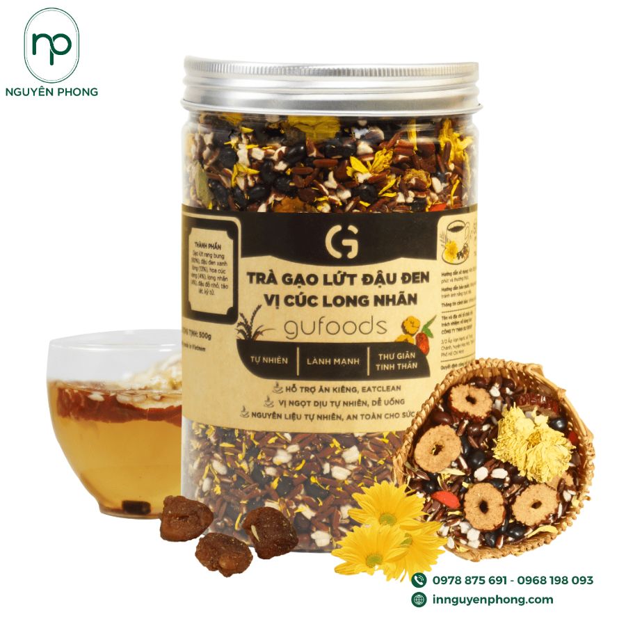 In Tem Dán Đẹp Cho Trà Gạo Lứt