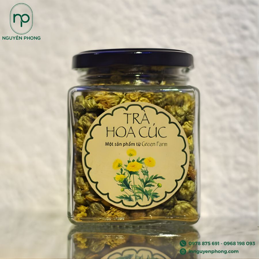 In Tem Dán Đẹp Cho Trà Hoa Cúc