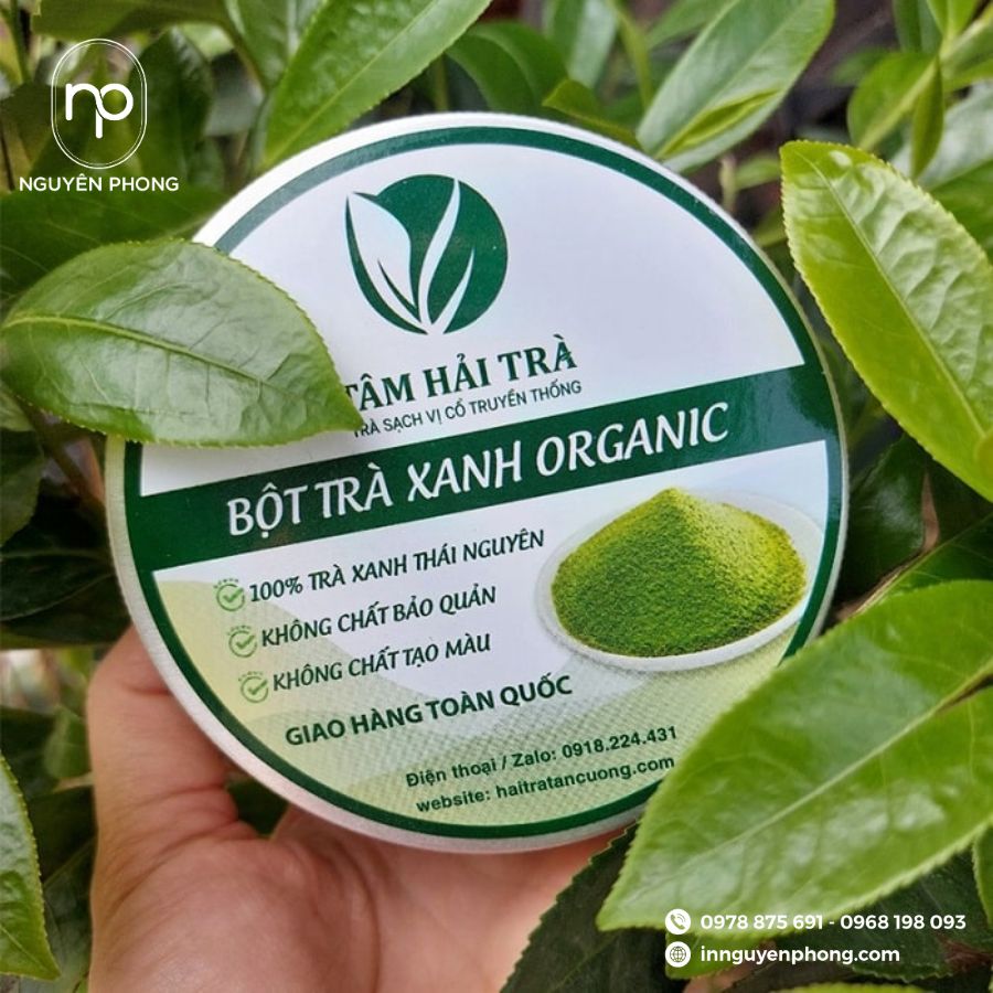 In Tem Dán Đẹp Cho Trà Xanh