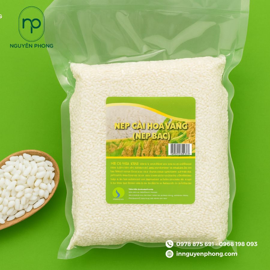 In tem gạo nếp chất lượng cao