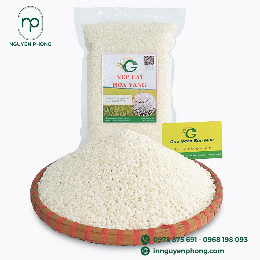 In tem gạo nếp chất lượng cao