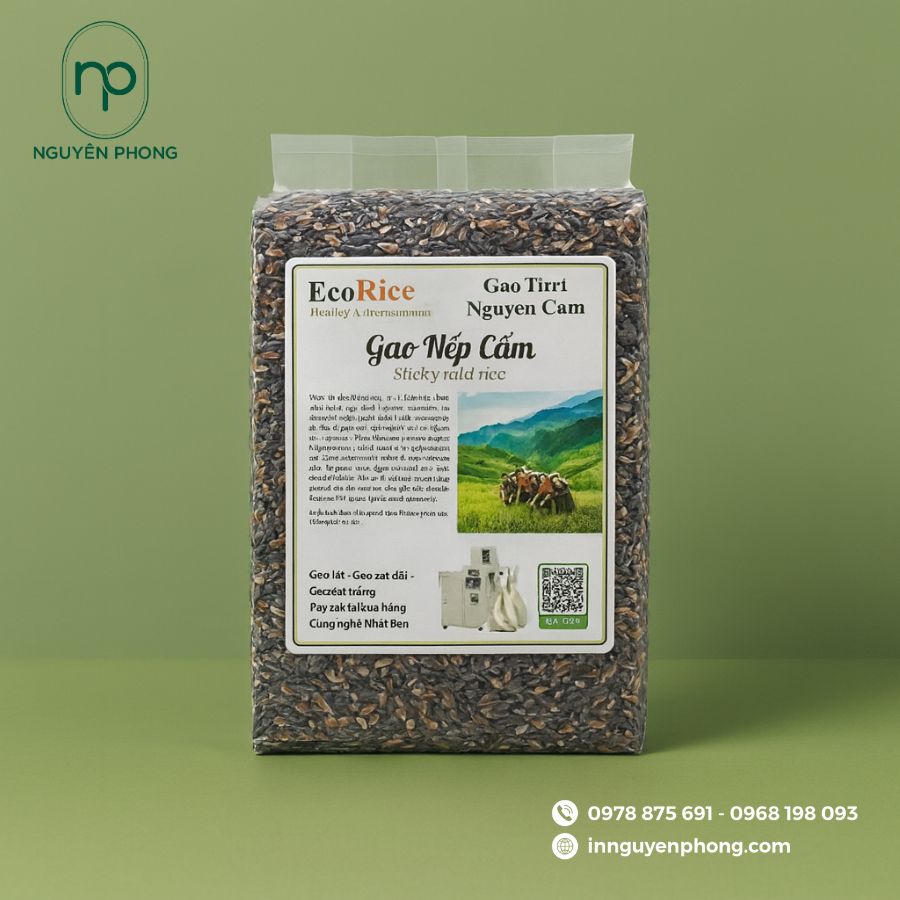 In tem gạo nếp chất lượng cao