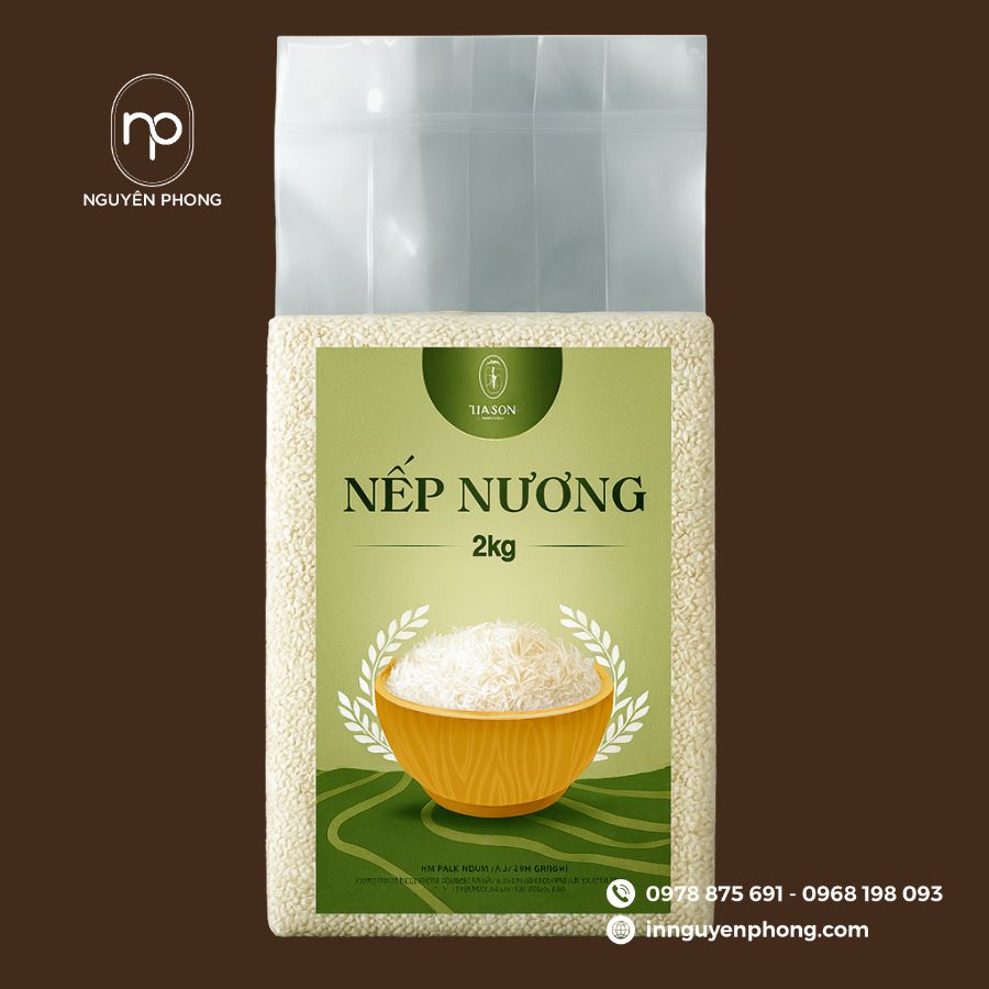 In tem gạo nếp chất lượng cao