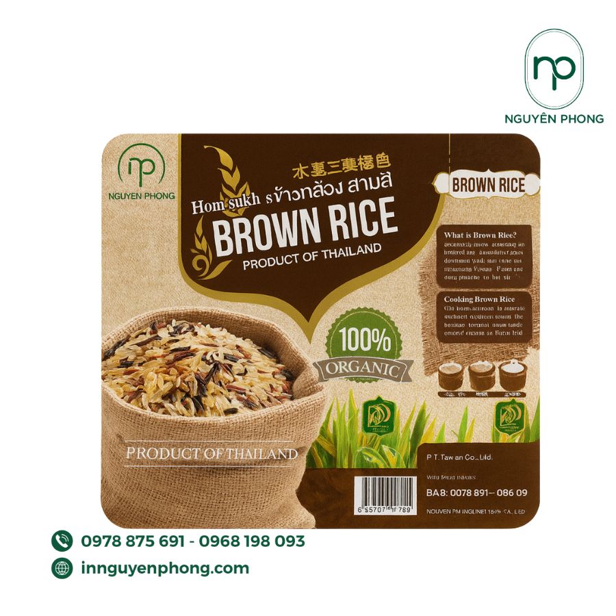 In tem gạo nếp chất lượng cao