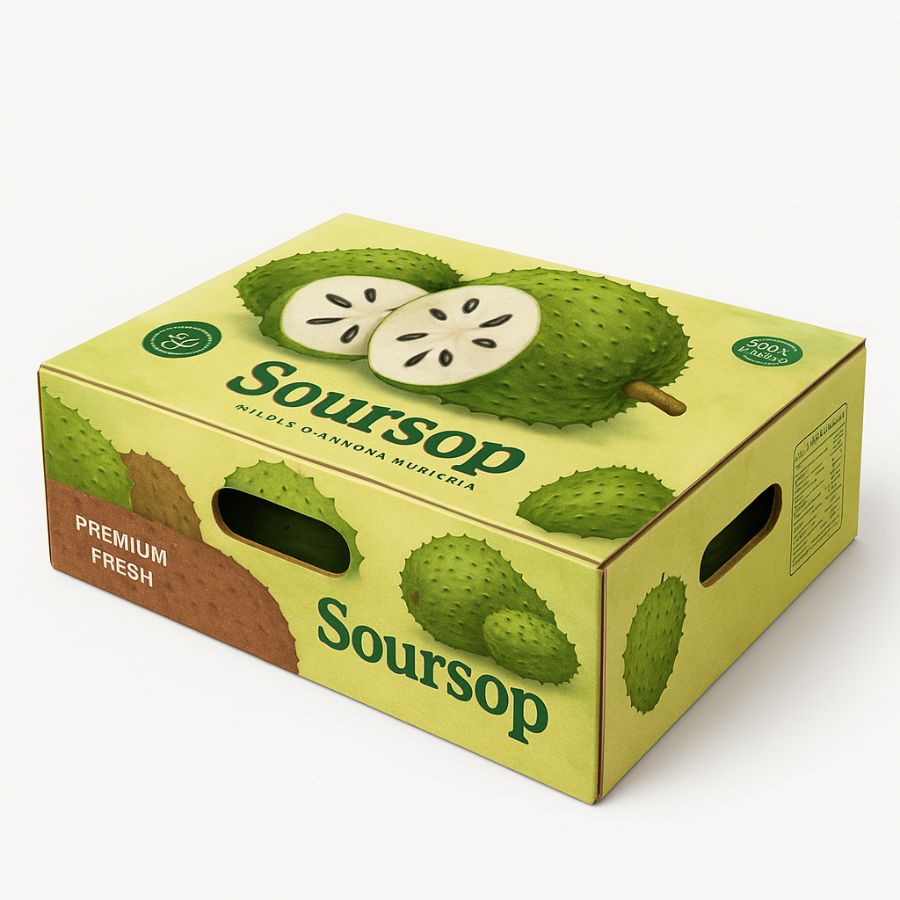 In thùng carton đựng mãng cầu