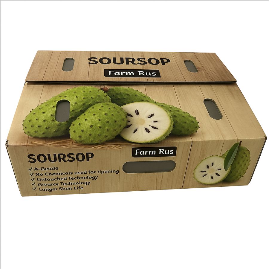 In thùng carton đựng mãng cầu