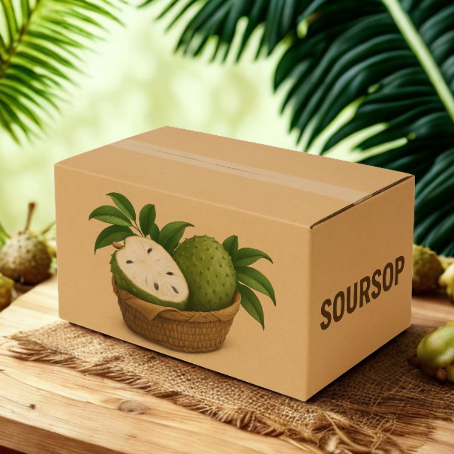 In thùng carton đựng mãng cầu