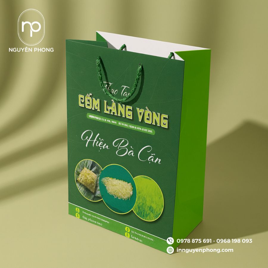 In Túi Giấy Đựng Cốm Đẹp