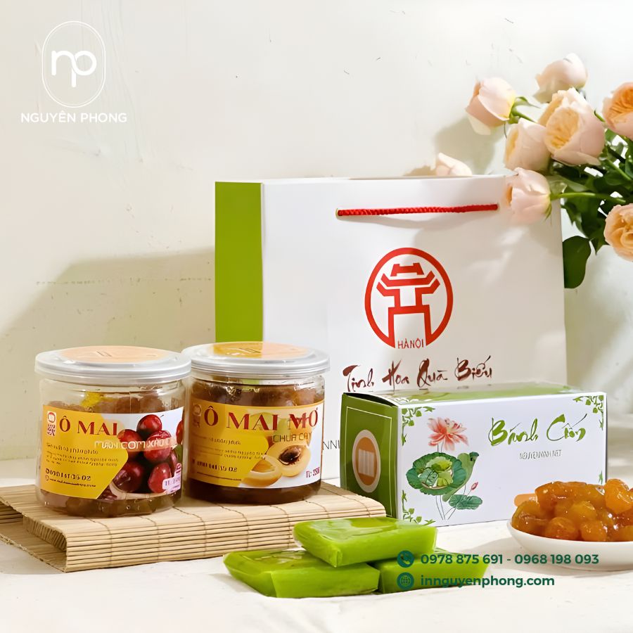 In Túi Giấy Đựng Cốm Đẹp