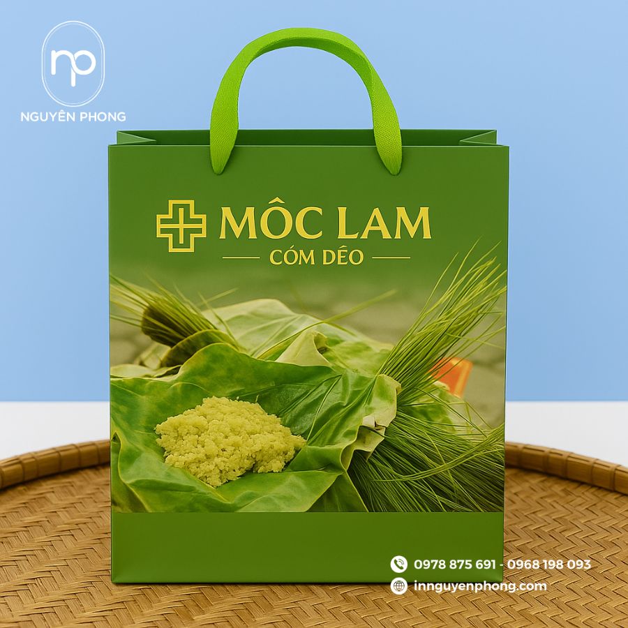 In Túi Giấy Đựng Cốm Đẹp
