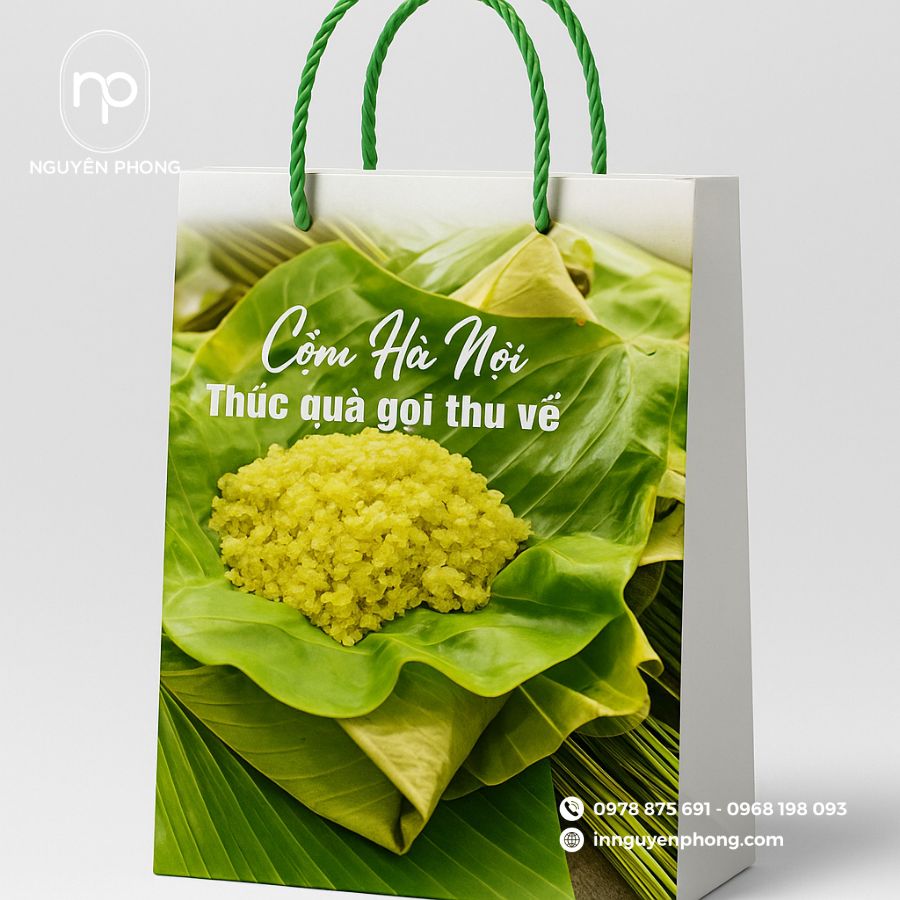 In Túi Giấy Đựng Cốm Đẹp