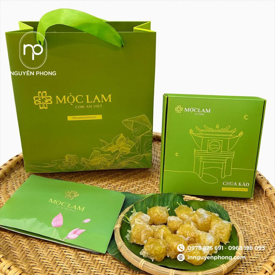 In Túi Giấy Đựng Cốm Đẹp