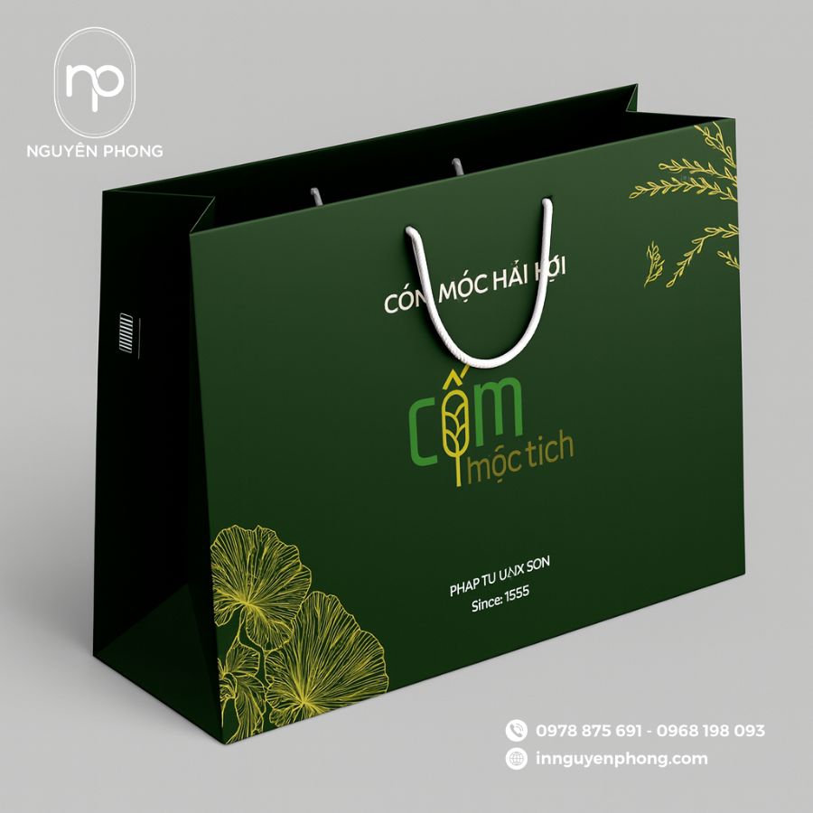 In Túi Giấy Đựng Cốm Đẹp