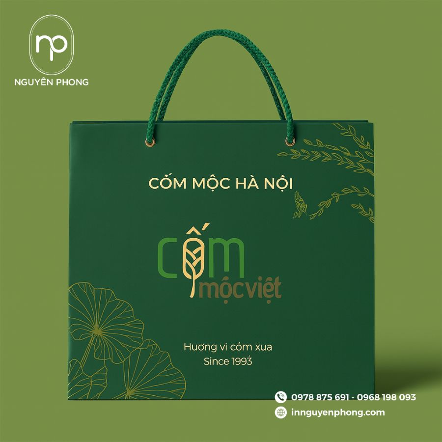 In Túi Giấy Đựng Cốm Đẹp