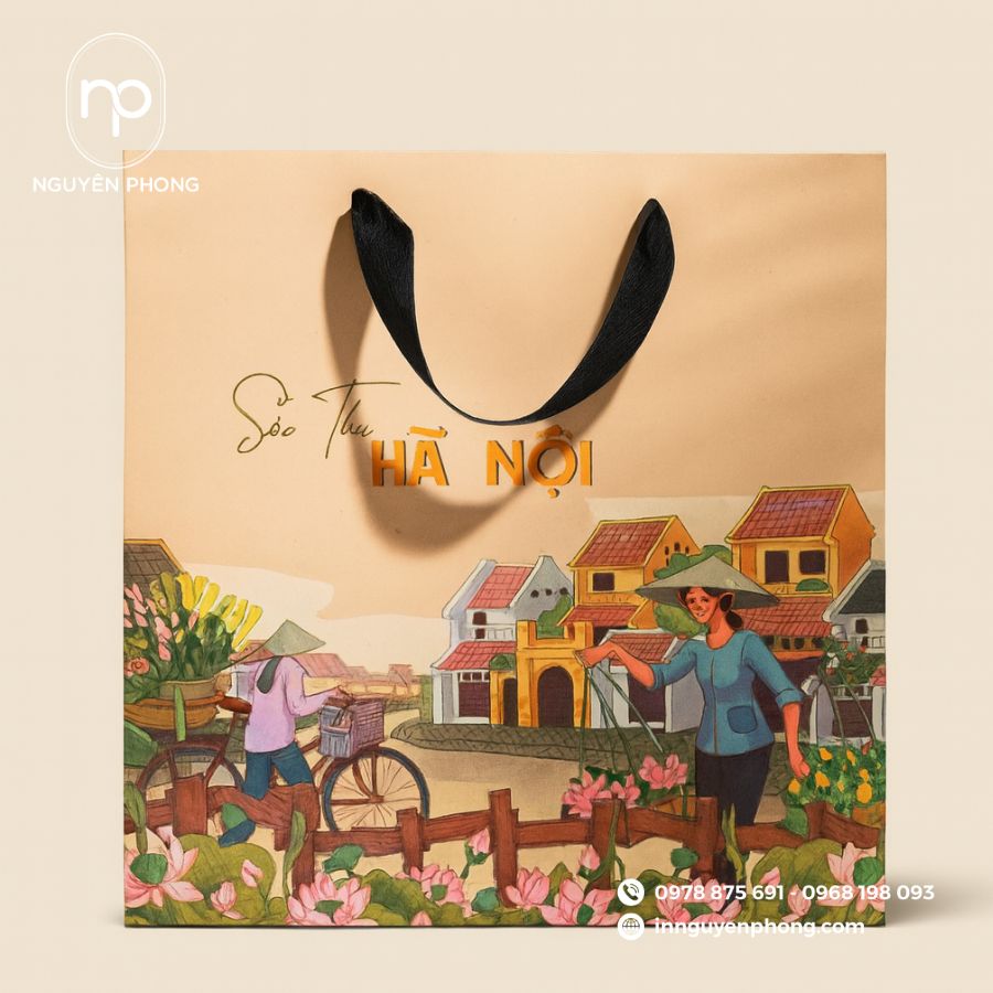 In Túi Giấy Đựng Cốm Đẹp