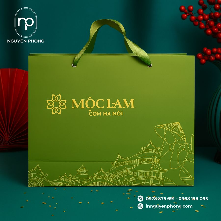In Túi Giấy Đựng Cốm Đẹp