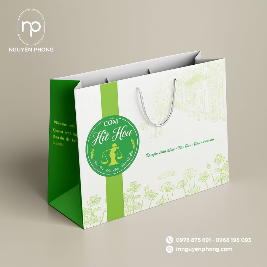 In Túi Giấy Đựng Cốm Đẹp