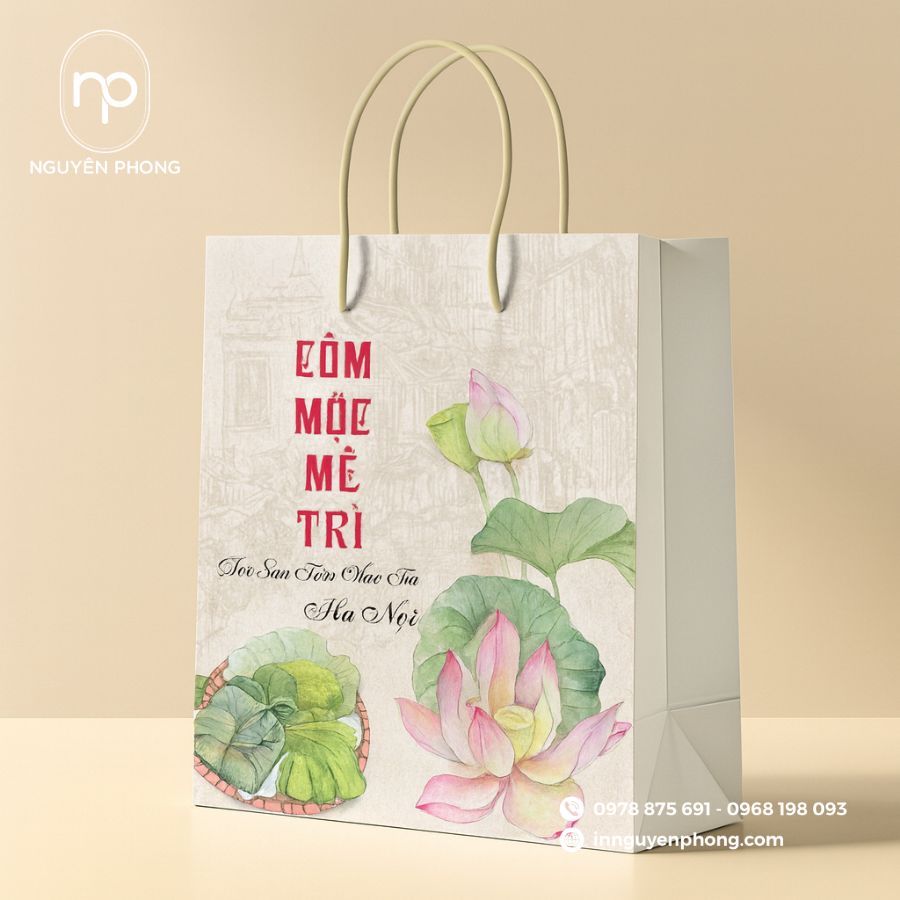 In Túi Giấy Đựng Cốm Đẹp