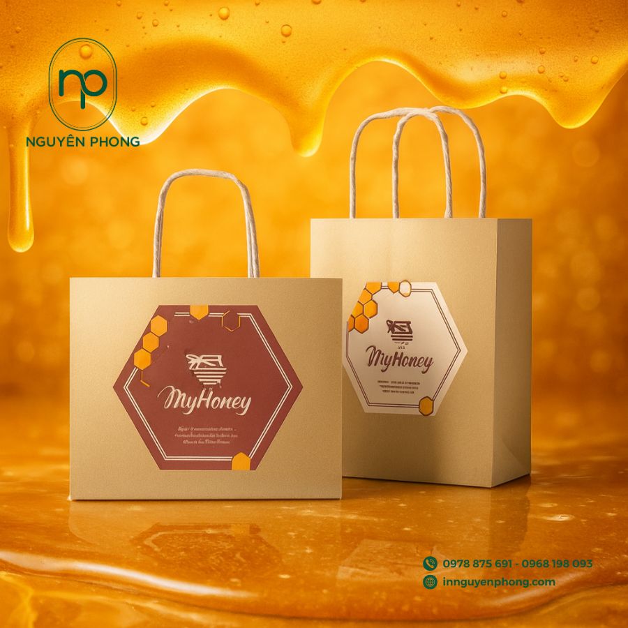 In túi giấy đựng mật ong chuyên nghiệp