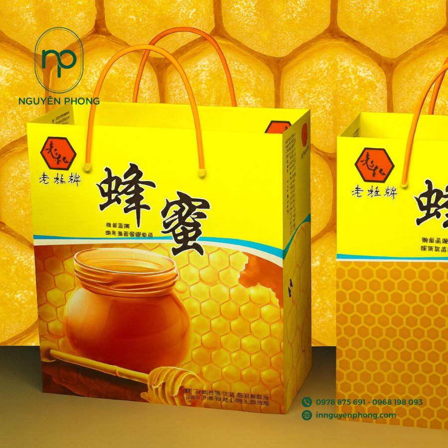 In túi giấy đựng mật ong chuyên nghiệp
