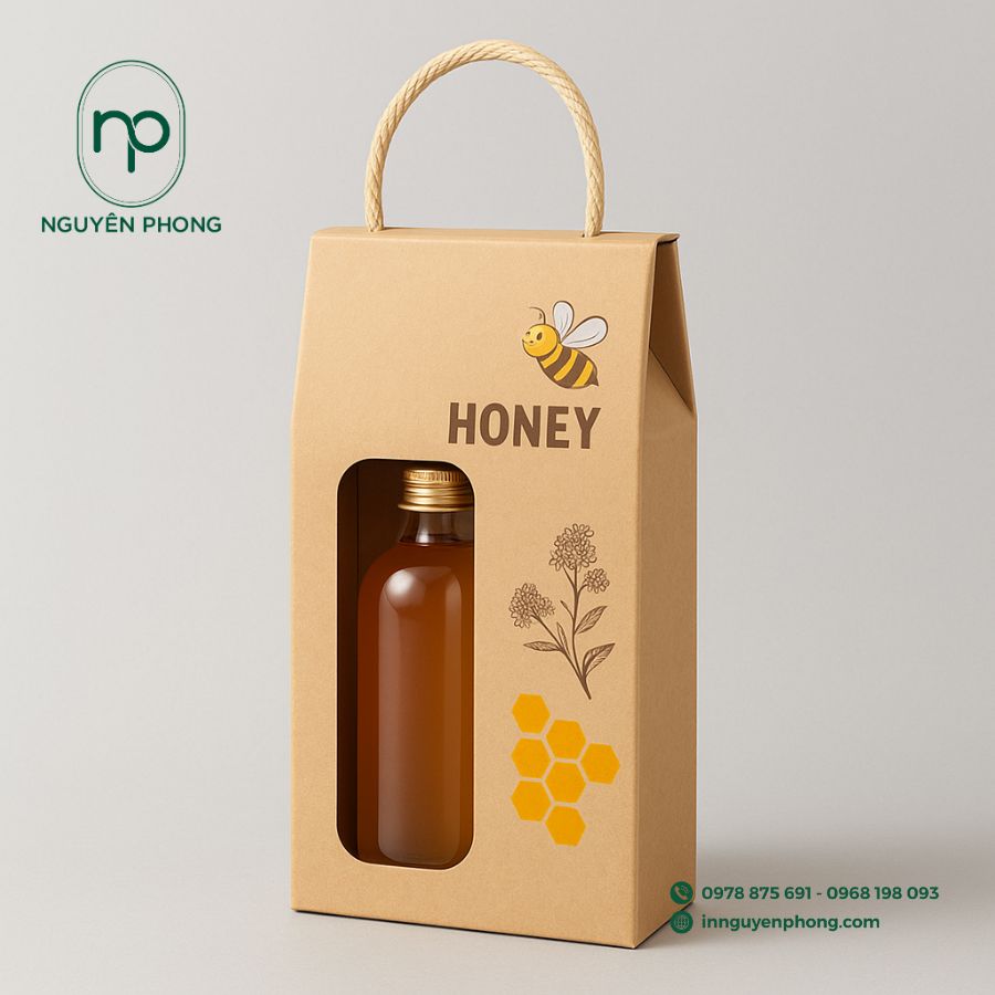 In túi giấy đựng mật ong chuyên nghiệp