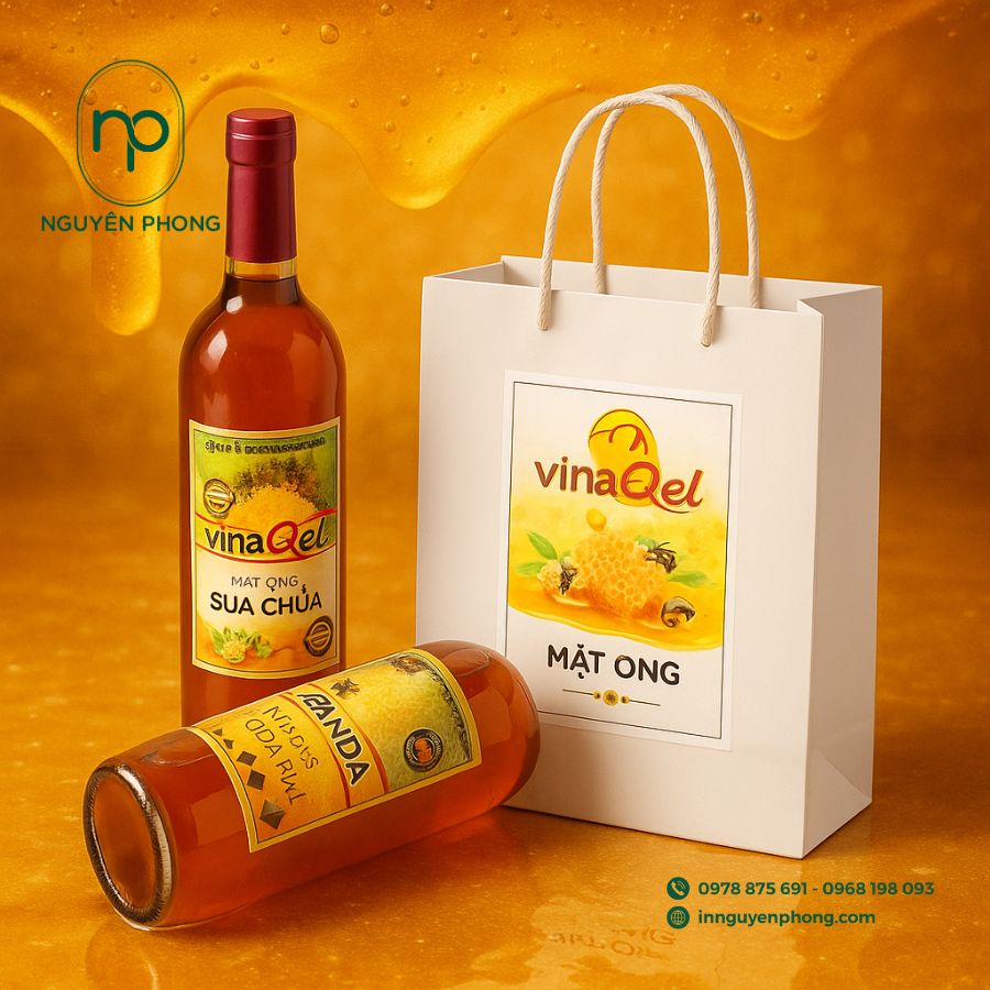 In túi giấy đựng mật ong chuyên nghiệp