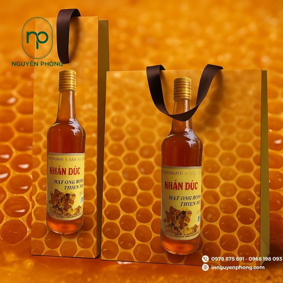 In túi giấy đựng mật ong chuyên nghiệp