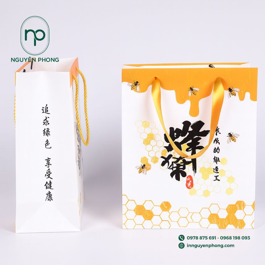 In túi giấy đựng mật ong chuyên nghiệp
