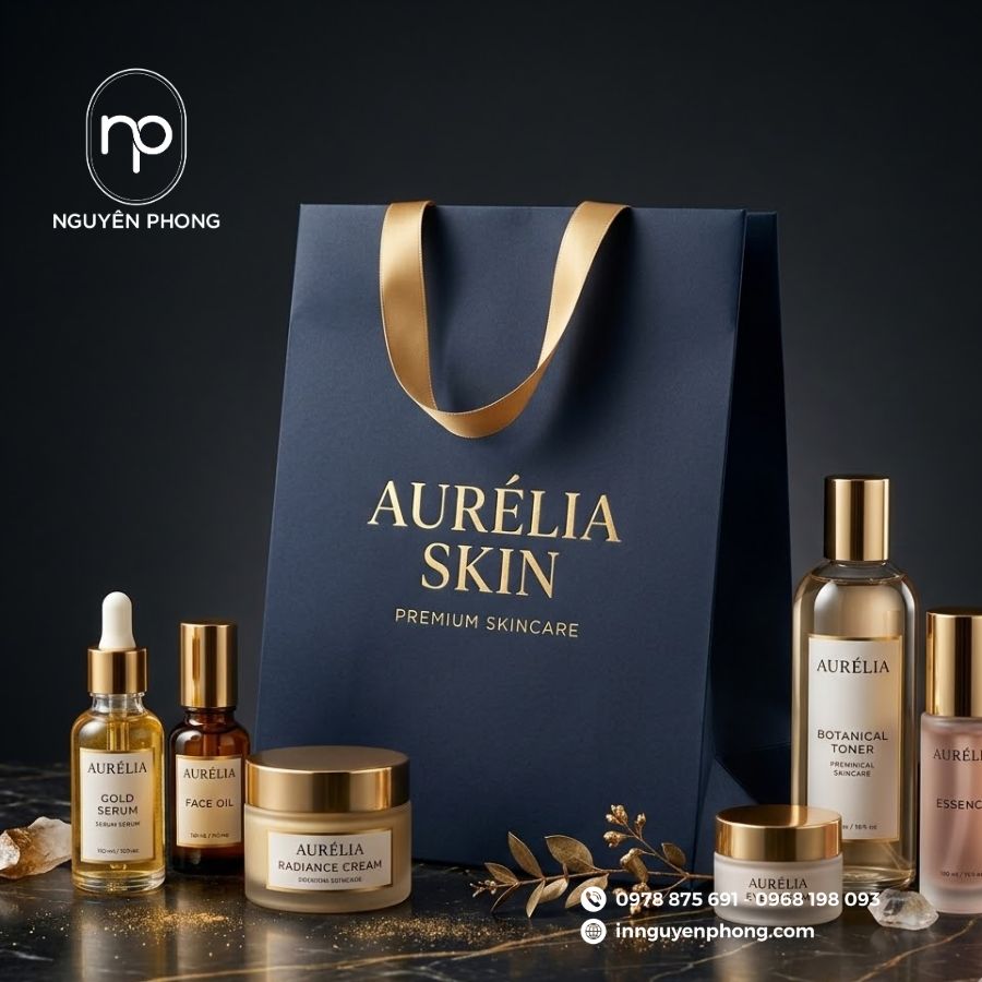 Mẫu túi giấy đựng mỹ phẩm