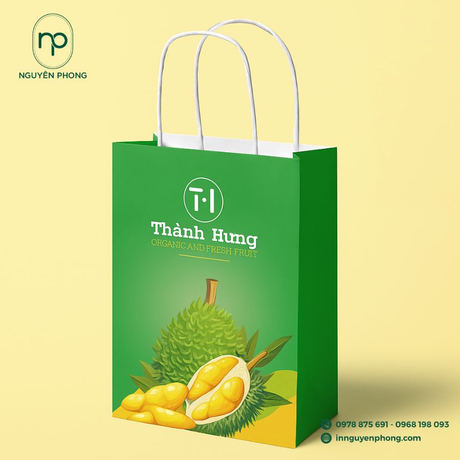 In túi giấy đựng sầu riêng giá rẻ