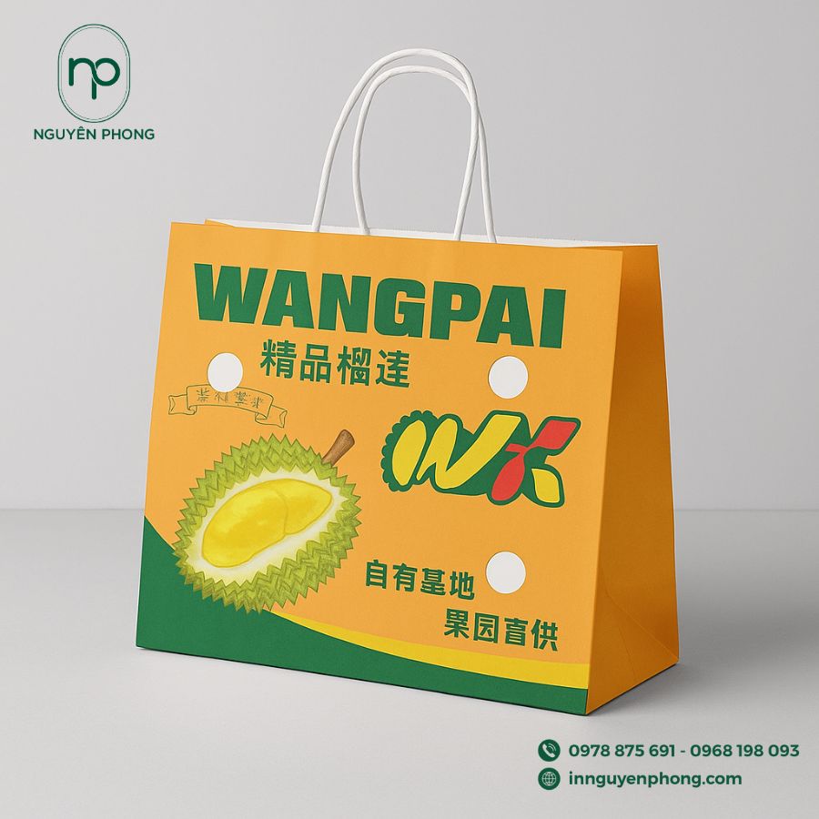 In túi giấy đựng sầu riêng giá rẻ